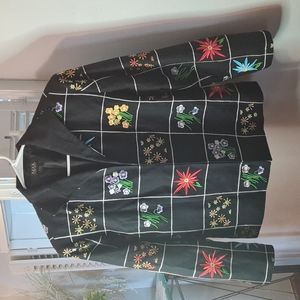 Floral Embroidered  Blazer size 12